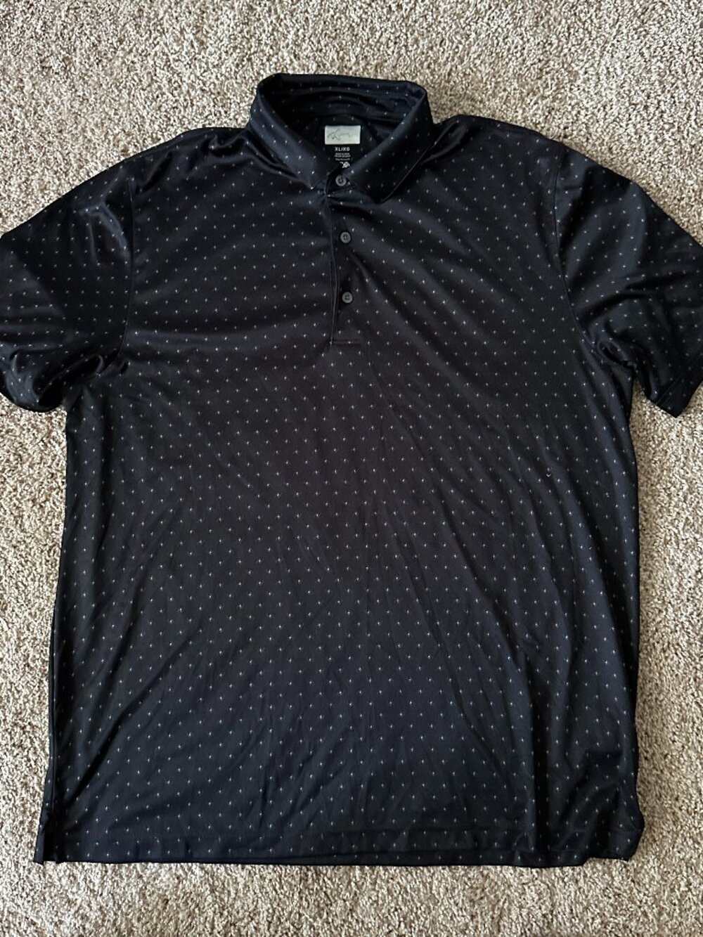 Greg Norman Golf Clubs Polo Shirt - Black - Size XL